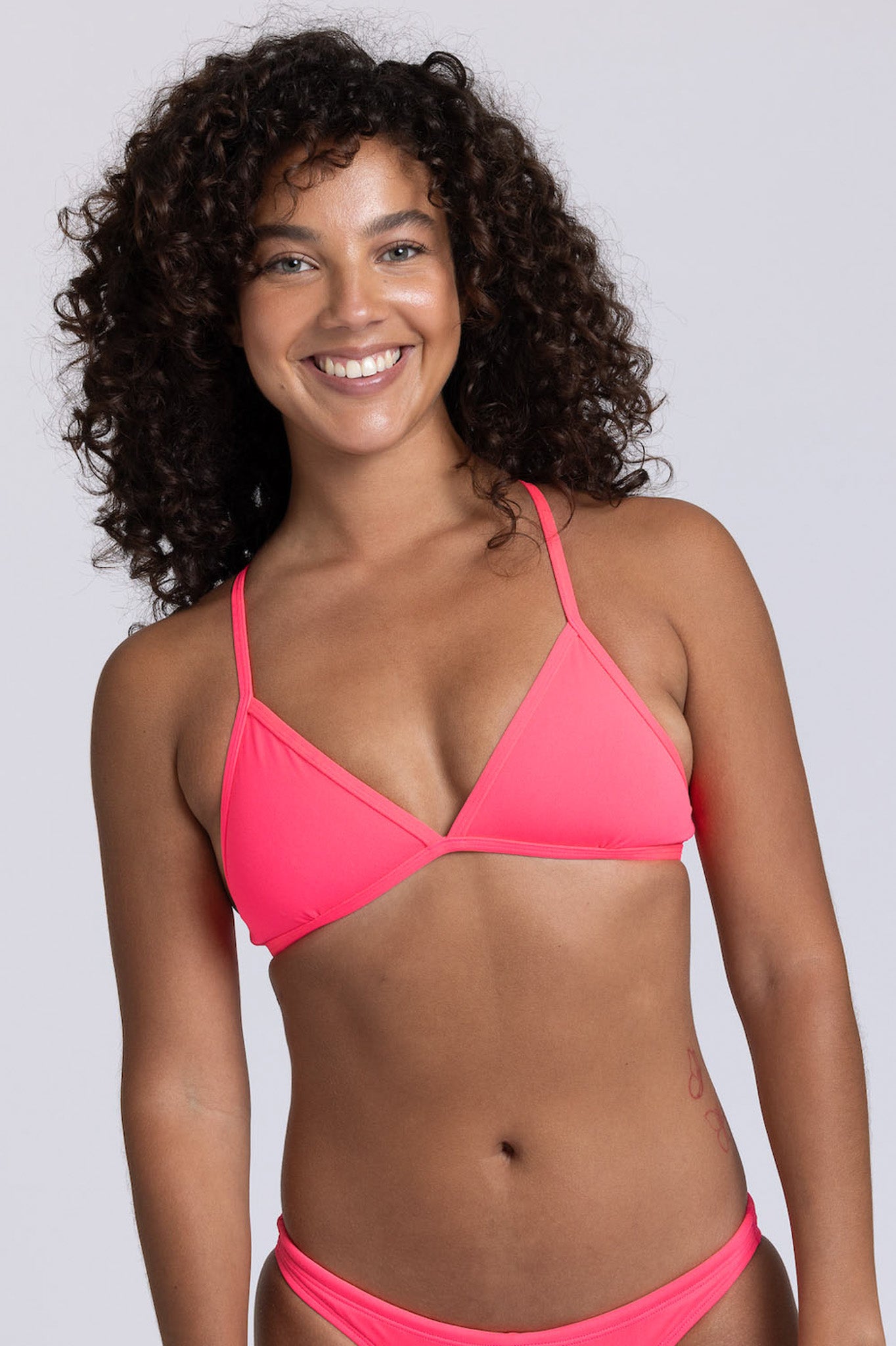 Triangle Bikini Top - Hot Pink