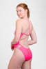 Julian One Piece Swimsuit - Hot Pink Contrast - Hot Pink & Papaya & Lavender / 30